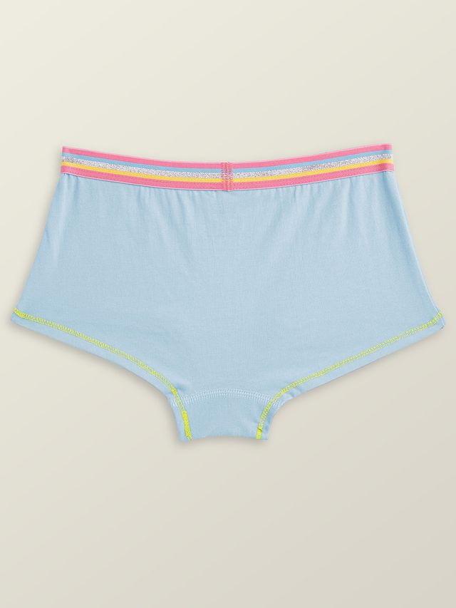 XY Life Primary Intellisoft Tencel Modal Boyshorts PO2 - Ice Blue+Black | 7-8Y| Pack Of 2