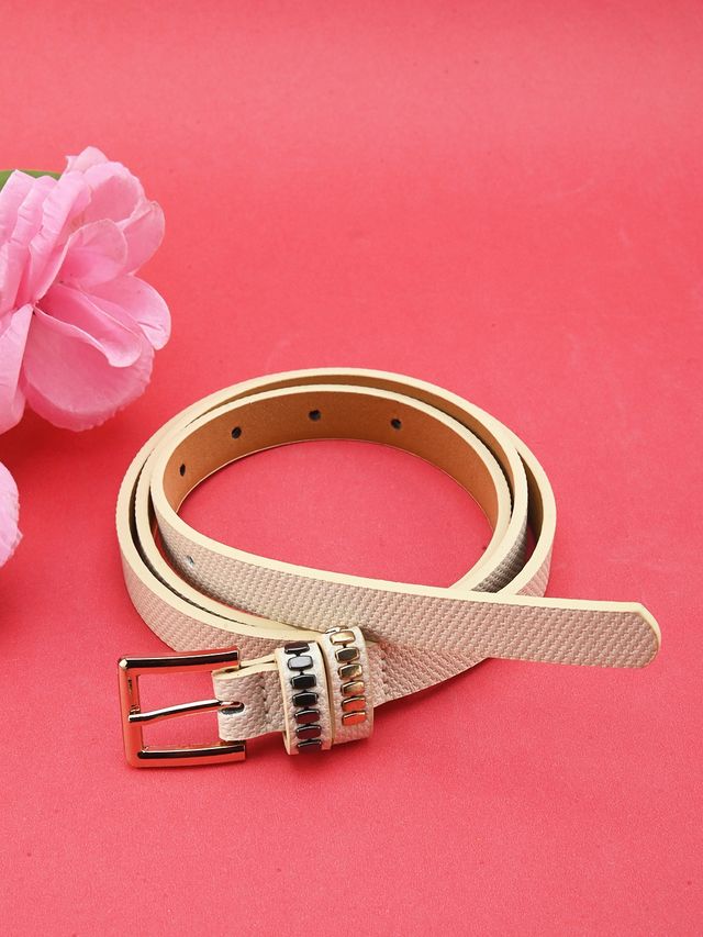 Buckleup Women's Belt | Model-Bublt2152 | White