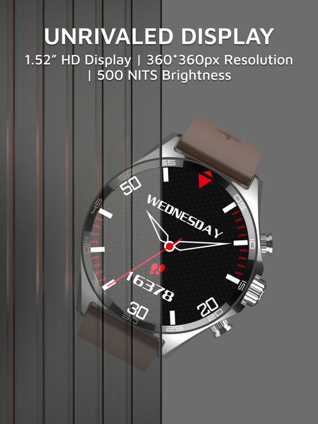 Cult Active Tr Smartwatch,Brown Leather
