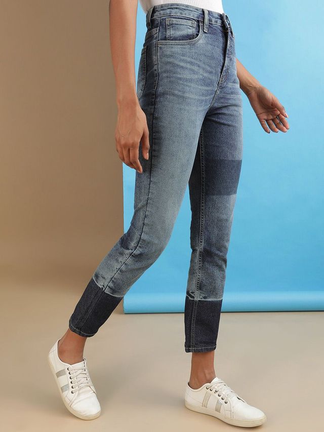 Freehand Women's Streetstyle Straight Fit Jeans | Blue - 32