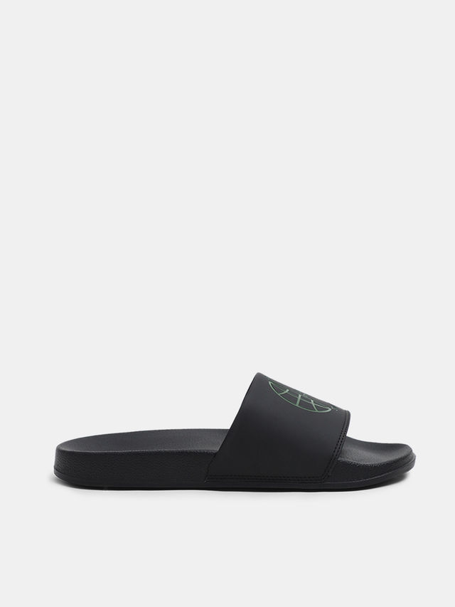Jack & Jone Sizes Pool Sliders | Jet Black - 44