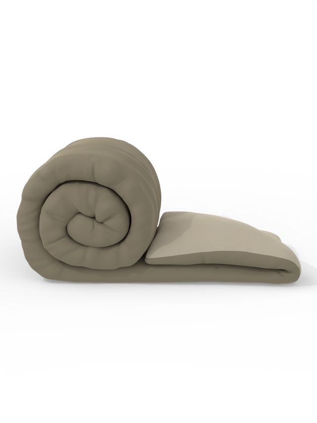 Kopa Ultra Soft Microfiber Reversible Comforter For All Weather 1Pc Double-Brown/Sand