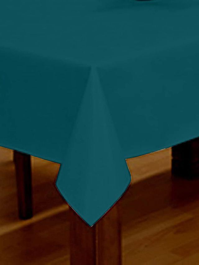 Lushomes Side Table Cover - Green | Classic Plain | 40 x 40 inch