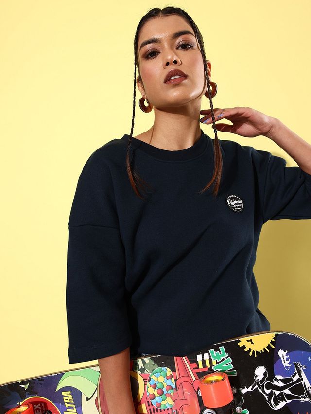 Difference Of Opinion Women's Sweatshirt | Dowswt031 | Navy - XL