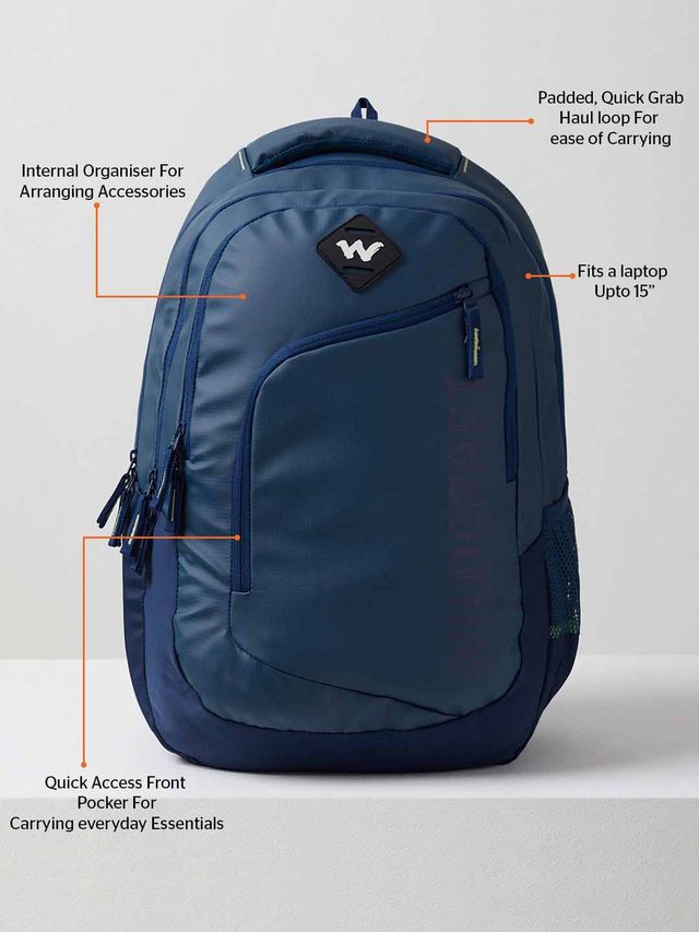 Wildcraft Unisex PU 40 L Backpack | Navy