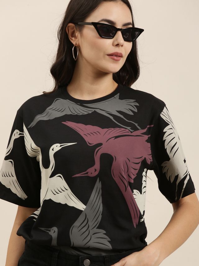 Difference of Opinion Women T-shirt - Black | Classic Fit | L