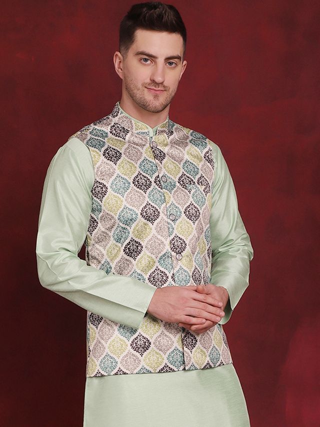 Jompers Men's Waistcoat | Jowc 4090 | Green - S