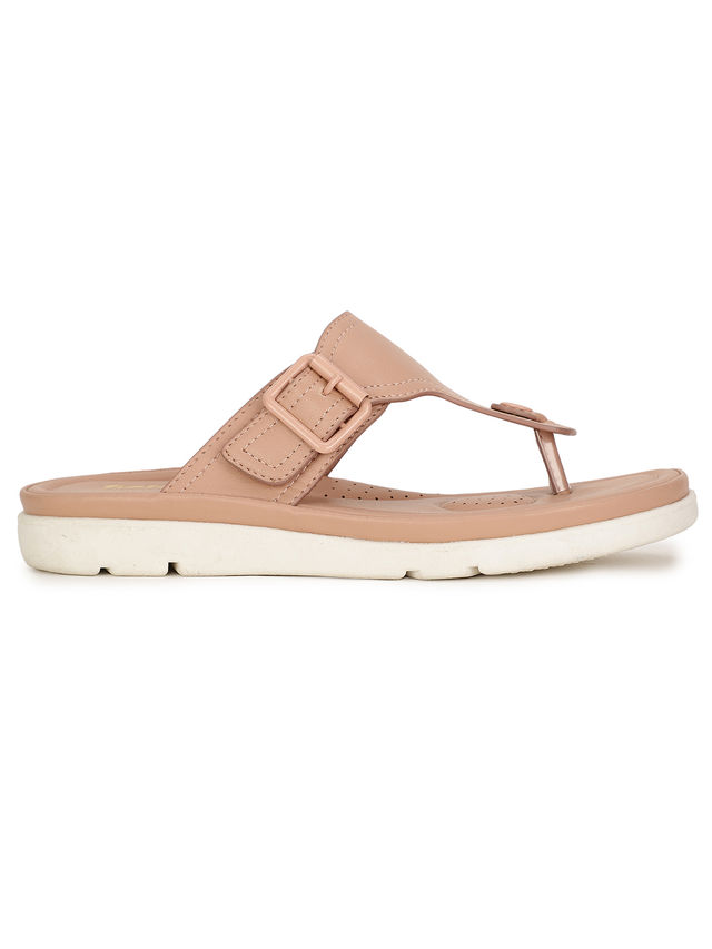 Bata Comfit Peach Sandal For Women | UK 3