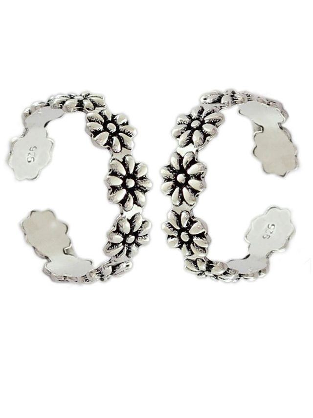 Youbella 925 Sterling Silver Toe Ring For Women(Ybtr - 02 - Fof)