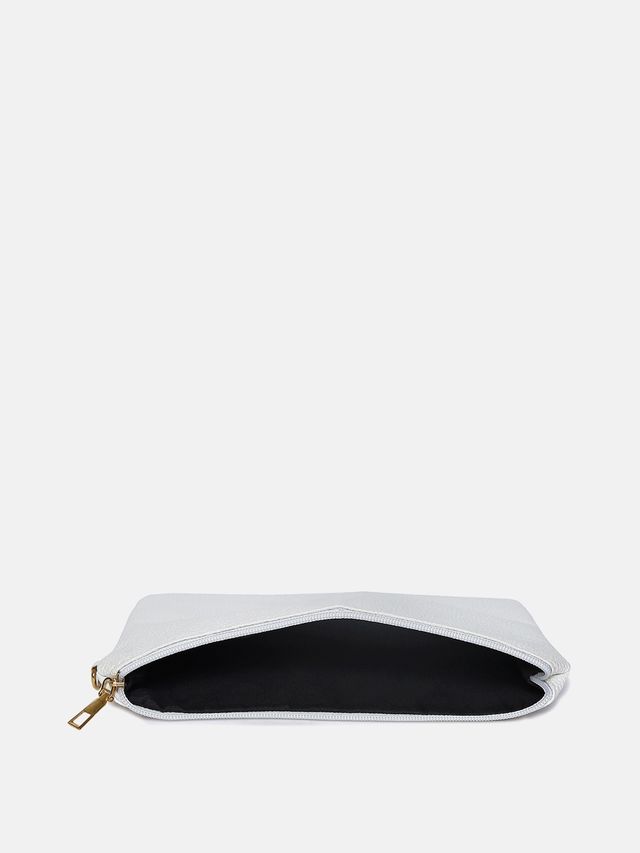 Haute Sauce Women's Solid PU Purse | White