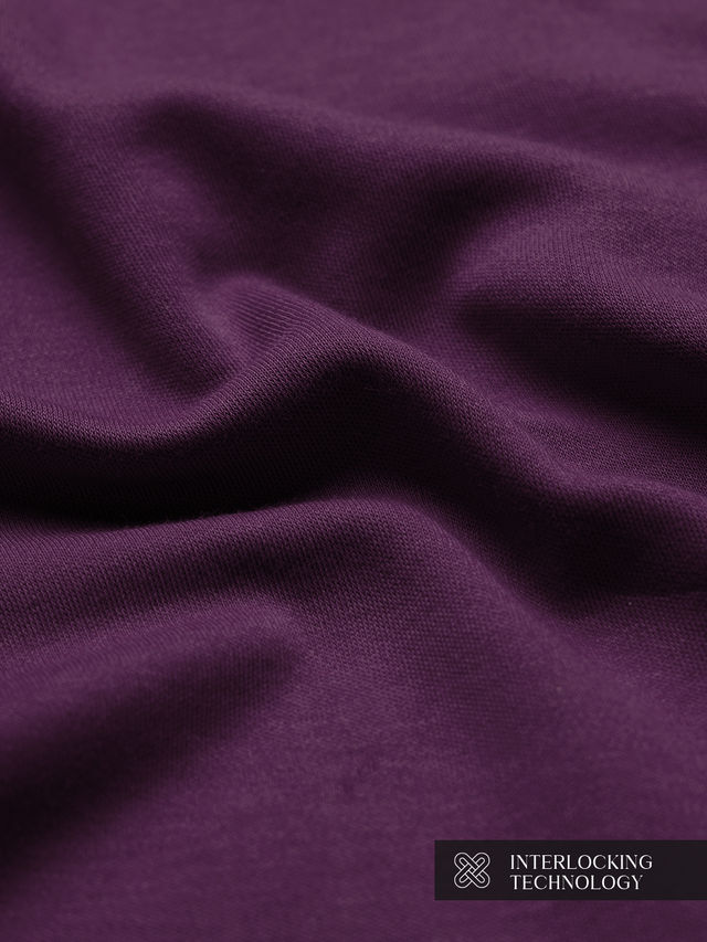 The Souled Store Men's Regular Supima | Deep Purple T Shirts | S