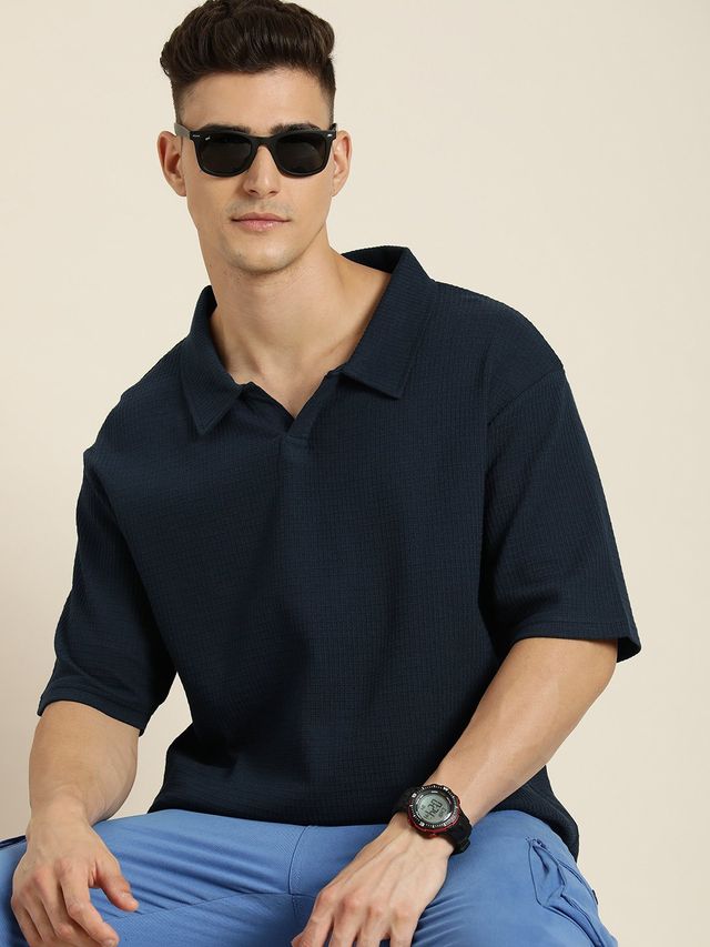 Dillinger Men's Oversized T-shirts | DLOVRPL001NVY | Navy - XL