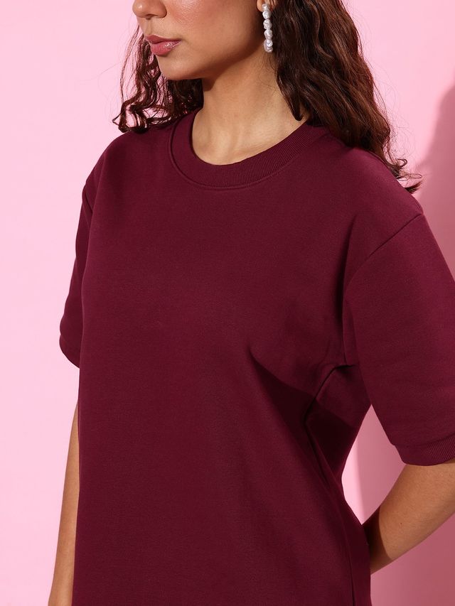 Dillinger Women's Sweatshirt | DLWMNSWT062 | Maroon - S