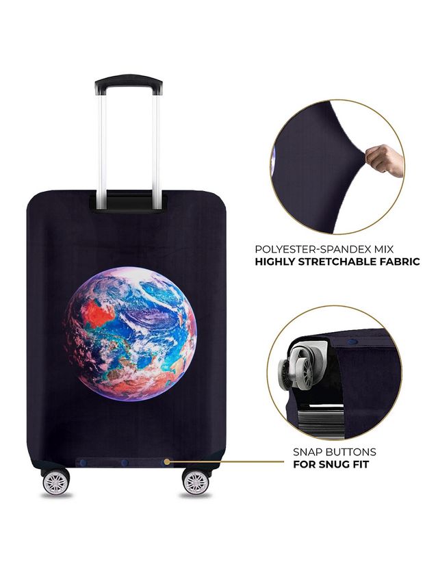 Cortina Luggage Cover | Jet Black - M
