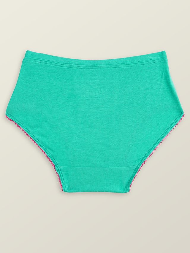XY Life Hipster for Girls Antimicrobial-Aqua Green+Frost Pink+Aqua Green | 9-10Y| Pack Of 3 Panty
