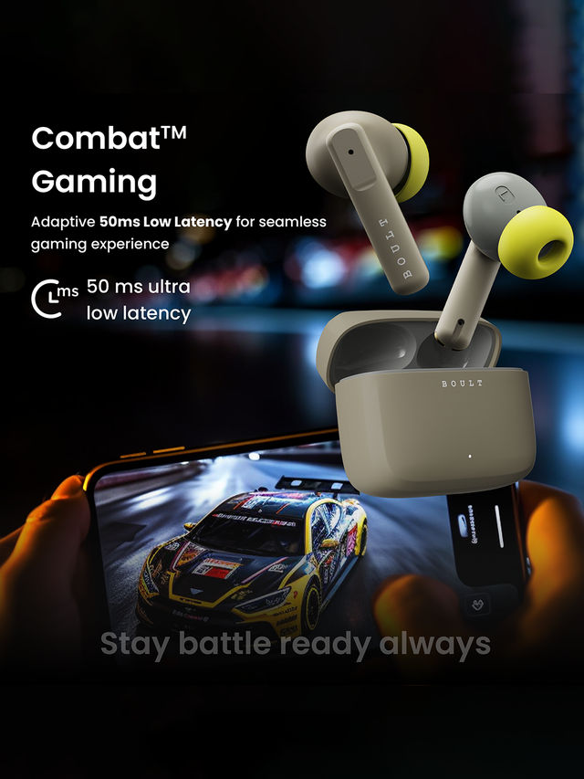 Boult Audio Octave | 60Hr Battery | Quad Mic Enc | 50Ms Ultra Low Latency | 5.3 Bluetooth | Green