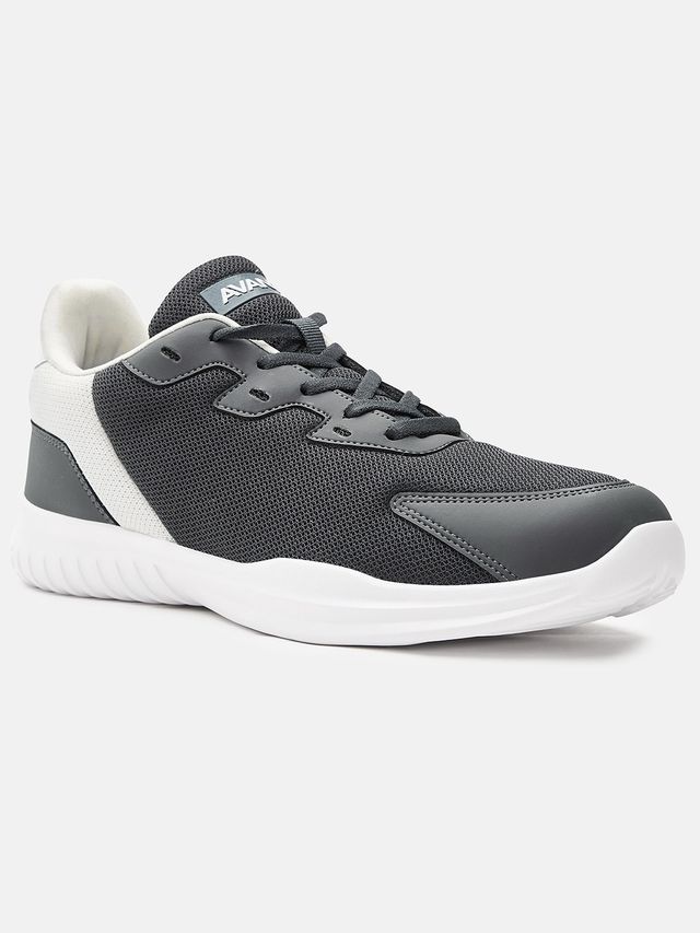 Avant Men's Luxe Walking Shoes | Dark Grey & White - UK 7