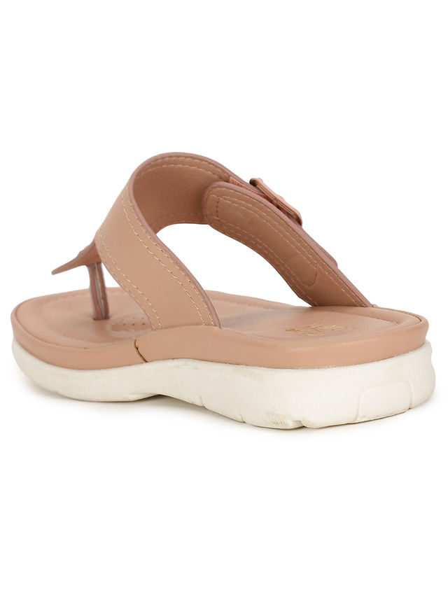 Bata Comfit Peach Sandal For Women | UK 3