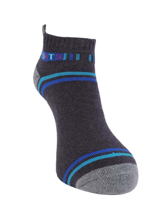 Dollar Men's Striped Cotton Blend Ankle Length Socks | Assorted - Free Size