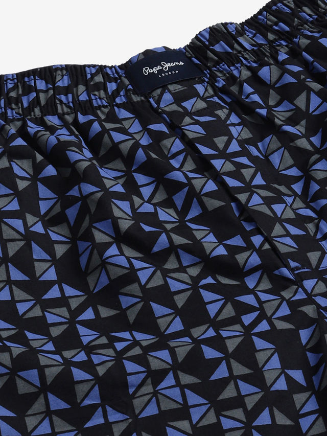 Pepe Jeans Men's Printed Black Boxer - XXL
