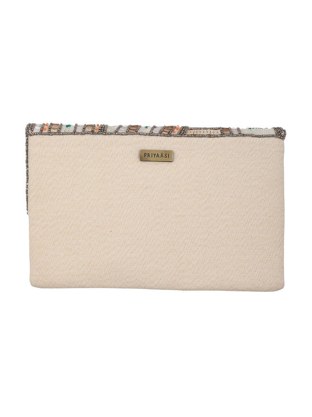 Priyaasi Women's Embellished Fabric 500 ml Sling Bag | Multicolour - Free Size