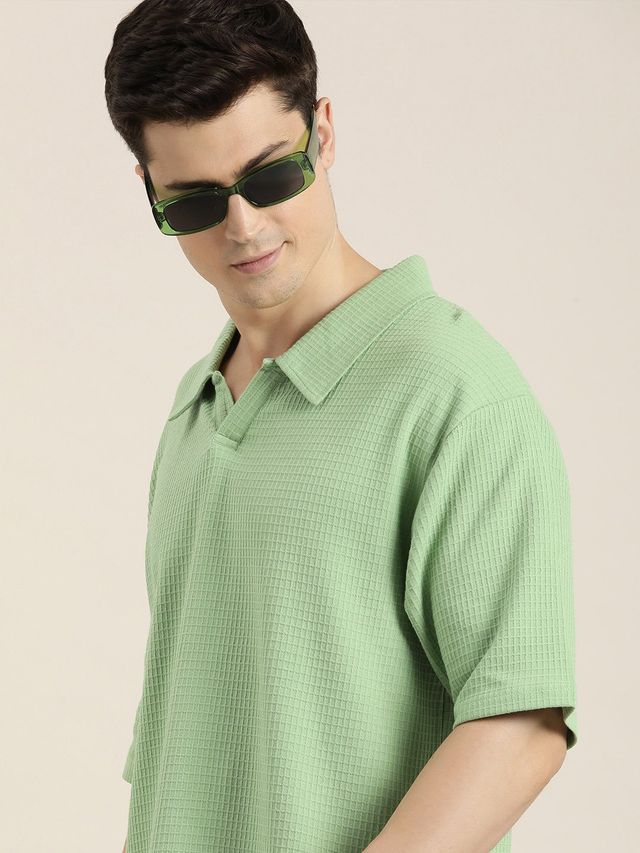 Dillinger Men's Oversized T-shirts | DLOVRPL001PGRN | Pista Green - L