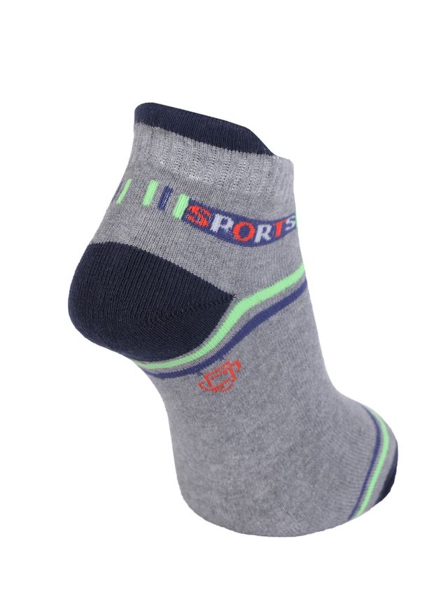 Dollar Men's Striped Cotton Blend Ankle Length Socks | Assorted - Free Size
