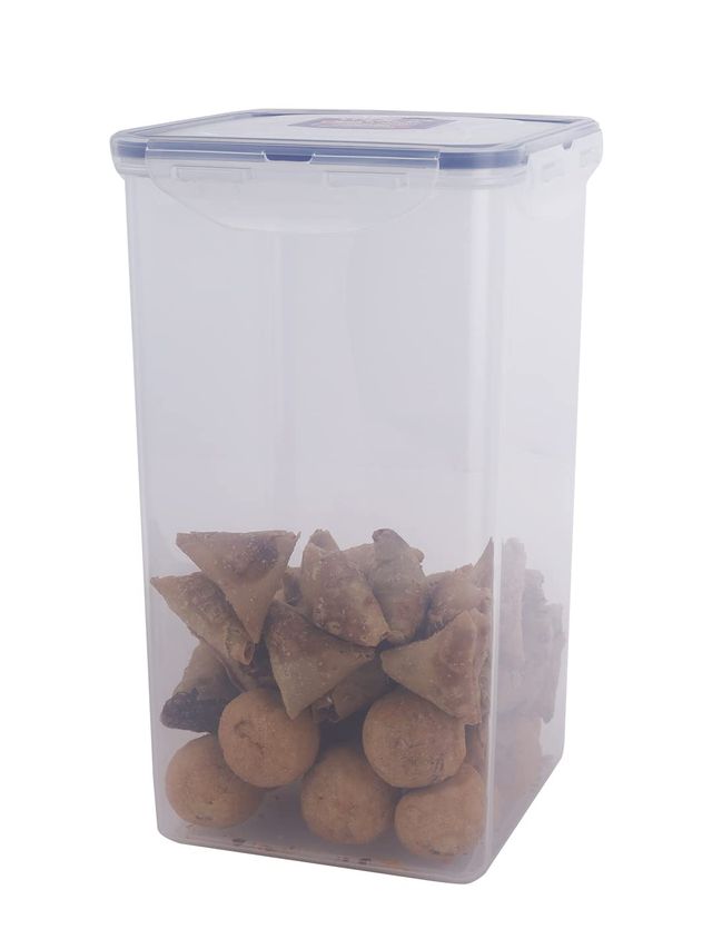 LocknLock Tall & Square Plastic Food Container | Clear - 4 L