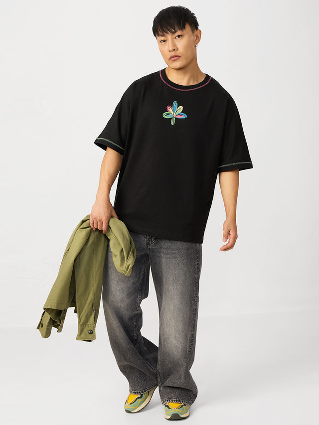 The Souled Store Men's TSS Originals Chaos Super Oversized T-shirt