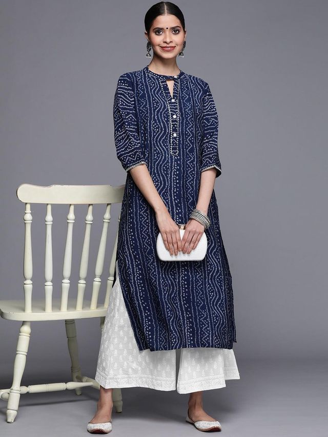 Libas Women Cream Cotton Palazzo With Both Side Pocket - Pl972Os