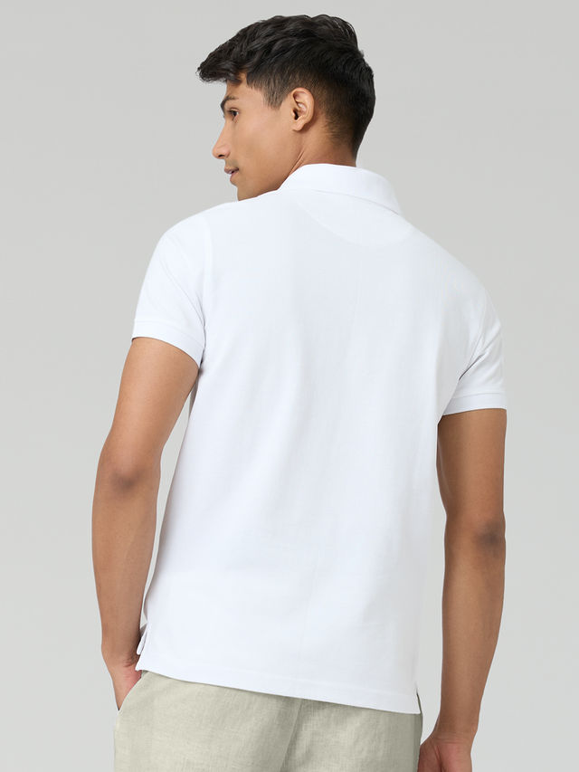 XYXX Nova Polo T-shirt - Polar White | Super Combed Cotton | XXL