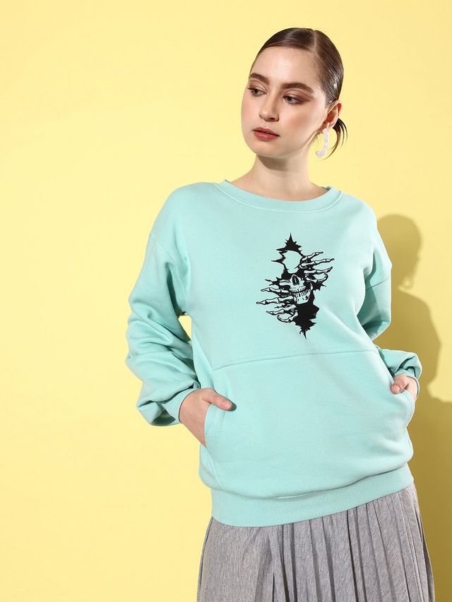 Difference Of Opinion Women's Sweatshirt | Dowswt029 | Light Green - XL