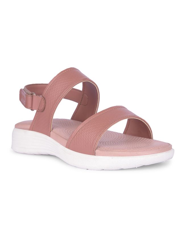 Liberty Healers SOFIA-2E Women Peach Casual Sandals - 37 UK