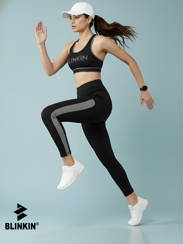Blinkin Women's Gym Tights & Pants - Black - Buy at ₹440 Online