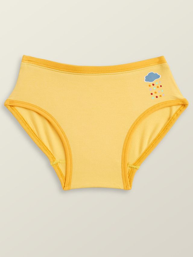 XY Life Hipsters for Girls, Modal, Antimicrobial - Violet+Minion Yellow | 13-14Y| Pack Of 2 Panty