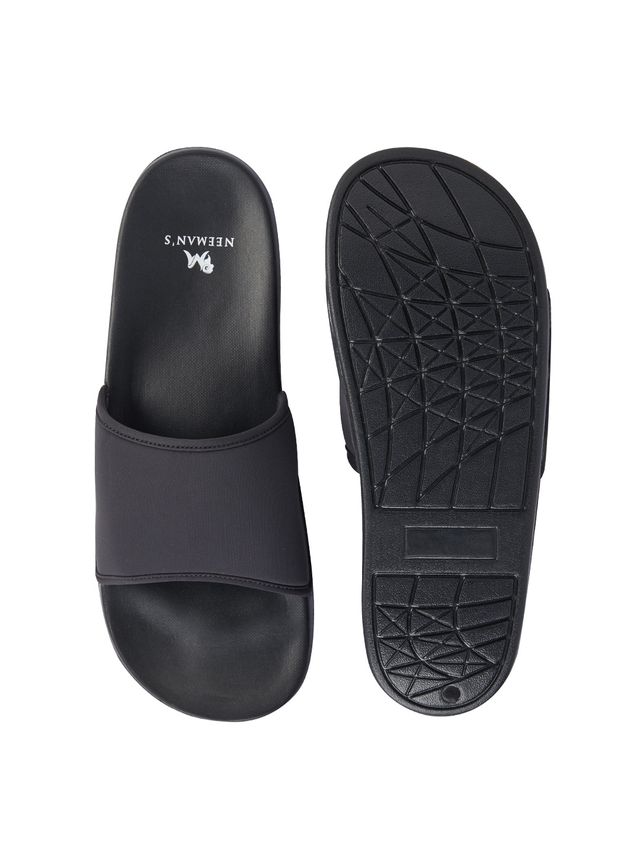 Neemans Unisex Eco Slides - Coal Black | UK 7