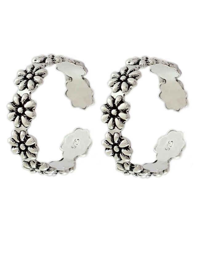 Youbella 925 Sterling Silver Toe Ring For Women(Ybtr - 02 - Fof)