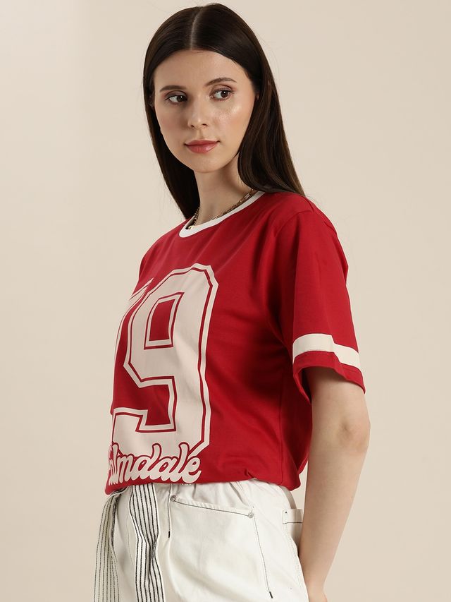 Dillinger Women's T-shirt | LNDMK336RED | Red - M