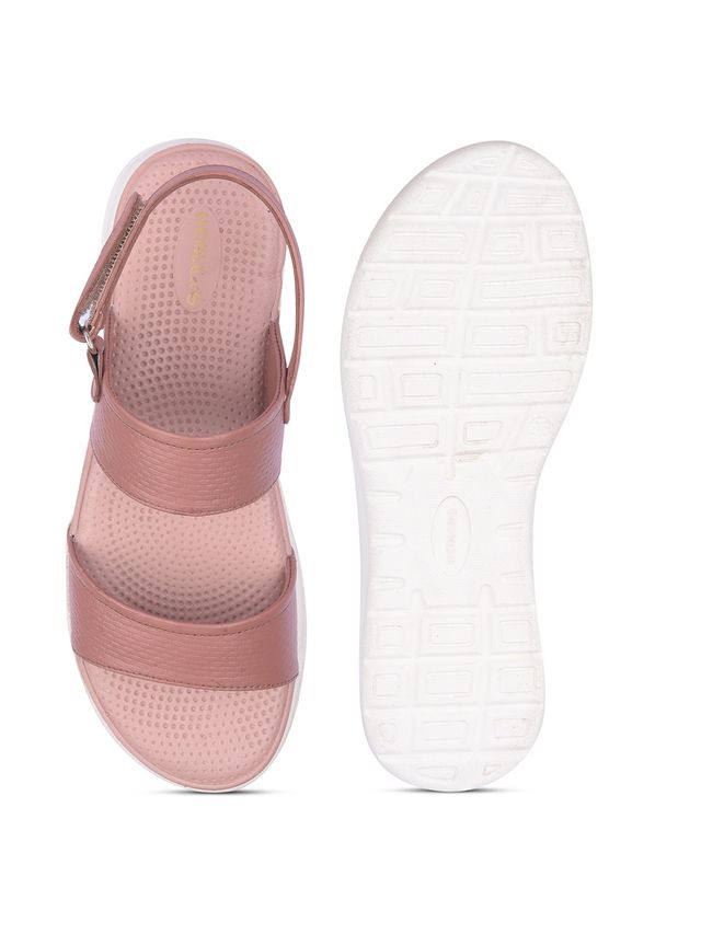 Liberty Healers SOFIA-2E Women Peach Casual Sandals - 37 UK