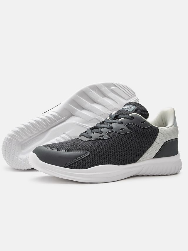 Avant Men's Luxe Walking Shoes | Dark Grey & White - UK 7