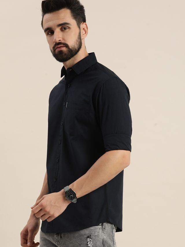 Dillinger Men's Shirt | DLMSRT001NVY | Navy Blue - L