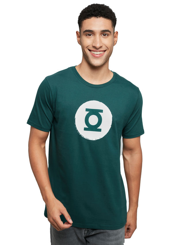 The Souled Store Men's Regular Green Lantern- Logo T-Shirts | Green | S