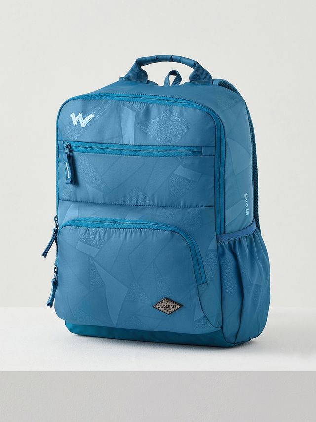 Wildcraft Unisex Solid Polyester Twill Emboss 15 L Padded Grab Handle Backpack | Sapphire