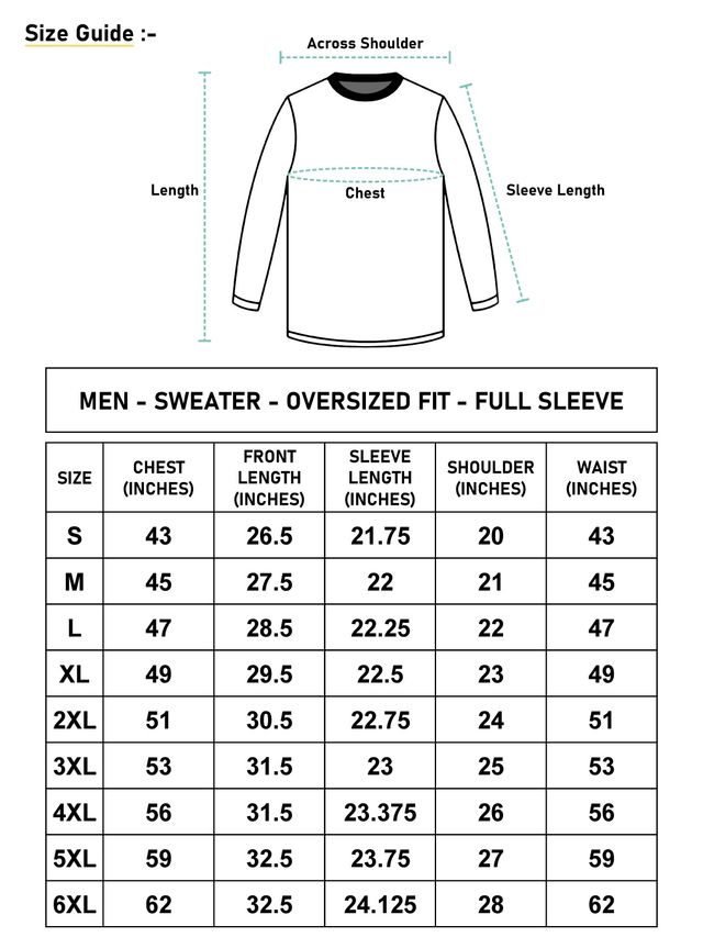 Bewakoof Men's Oversized Sweater | Green - XXL