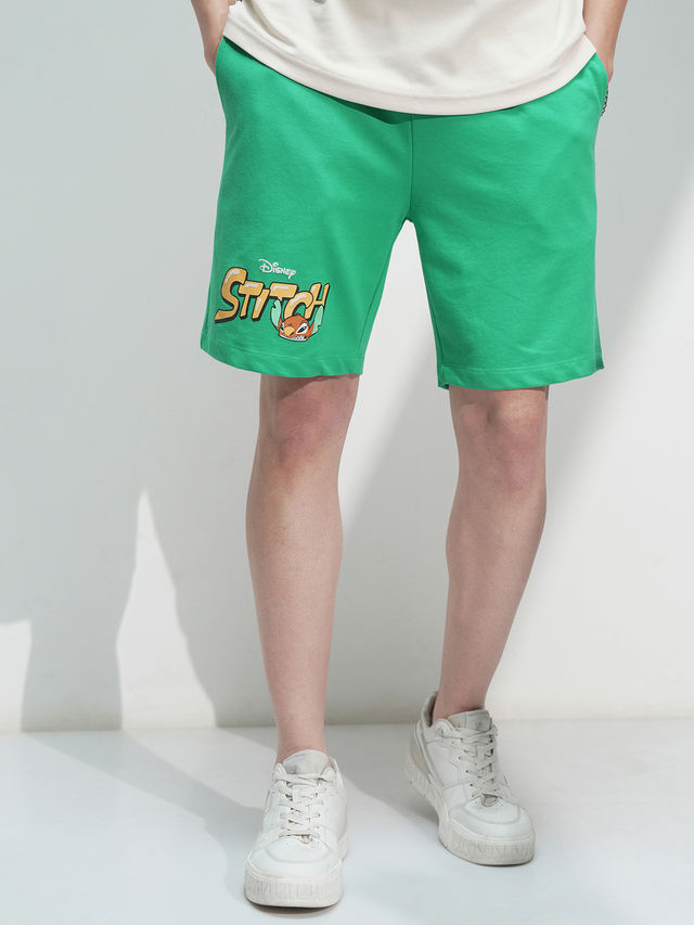 HIGHLANDER Men's Stitch Relaxed Fit Shorts | Green - 36