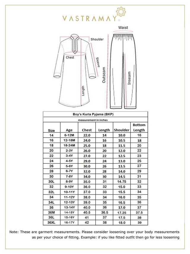 Vastramay Boy's Silk Blend Kurta Pyjama Set | Persian Blue & Rose Gold - 9 to 10 years