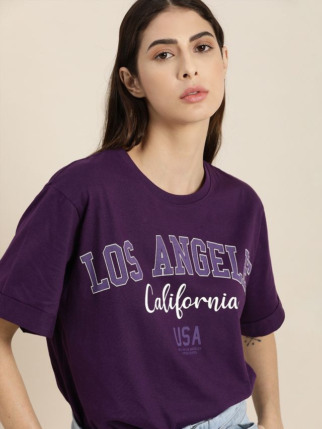 Dillinger Women's T-shirts | LNDMK216GRL | Grape Royal - L