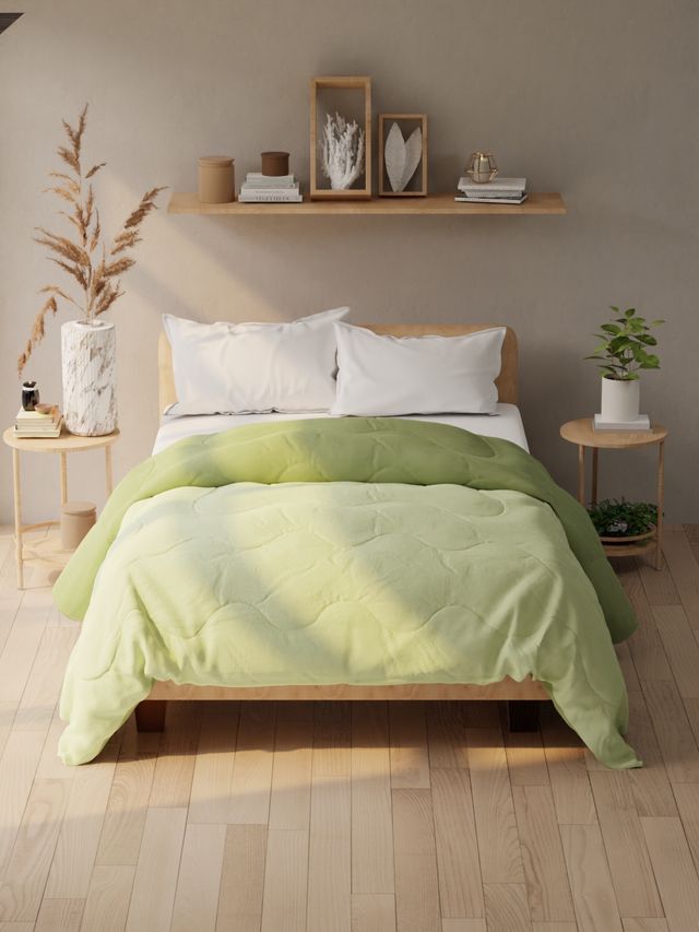 Kopa Super Soft Microfiber Double Comforter For All Weather -1Pc Double Size (Romelio)-Olive/Sage