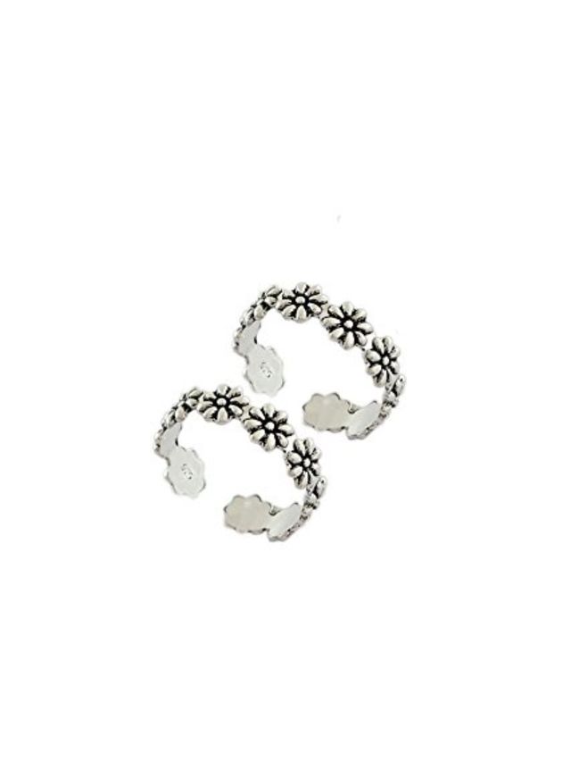 Youbella 925 Sterling Silver Toe Ring For Women(Ybtr - 02 - Fof)