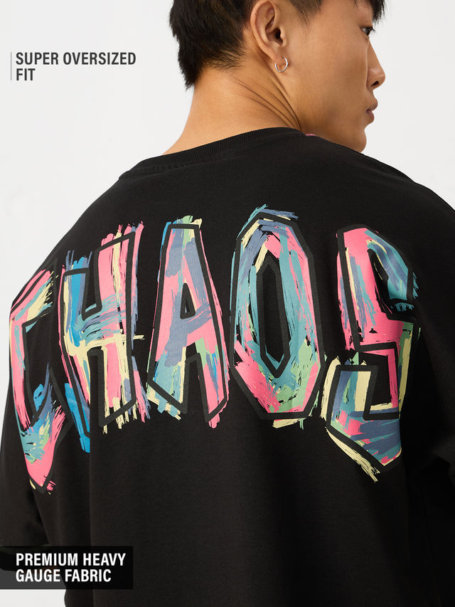 The Souled Store Men's TSS Originals Chaos Super Oversized T-shirt